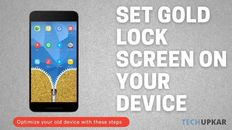 How to Set a Gold Lock Screen on Your Device?