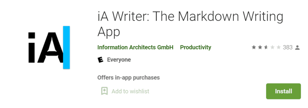 ia writer writing apps