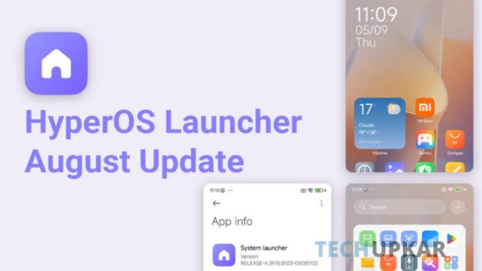 HyperOS Launcher receives minor update in August 2024