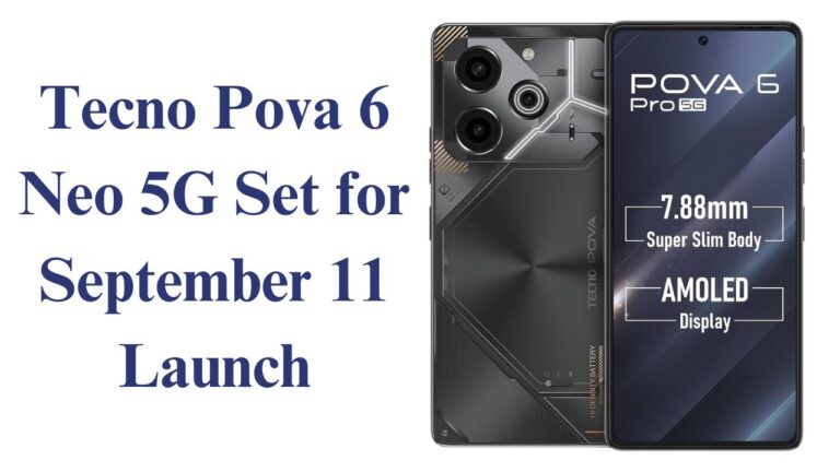 Tecno Pova 6 Neo 5G Set for September 11 Launch with Exciting AI Features