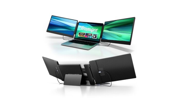 Teamgee 14-Inch Dual-Screen Monitor