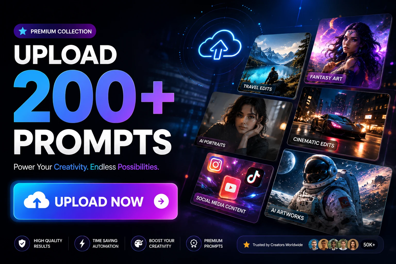 200+ Cinematic AI Photo Editing Prompts (Daily Updates)