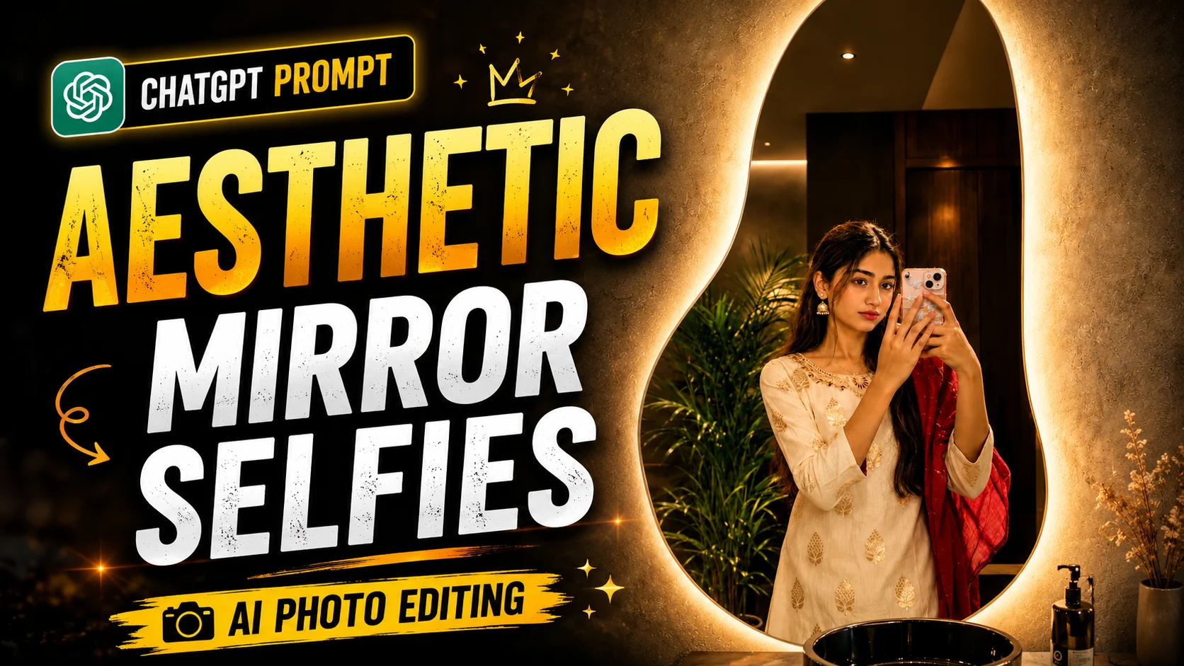 How to Create Aesthetic Mirror Selfie Photos Using ChatGPT & Google Gemini?