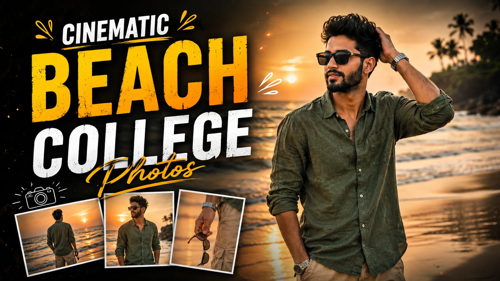 How to Create Cinematic Beach College Photos Using ChatGPT & Google Gemini