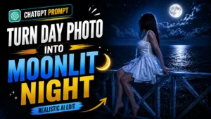 How to Turn Your Day Photo into a Realistic Moonlit Night Photo Using ChatGPT & Google Gemini?