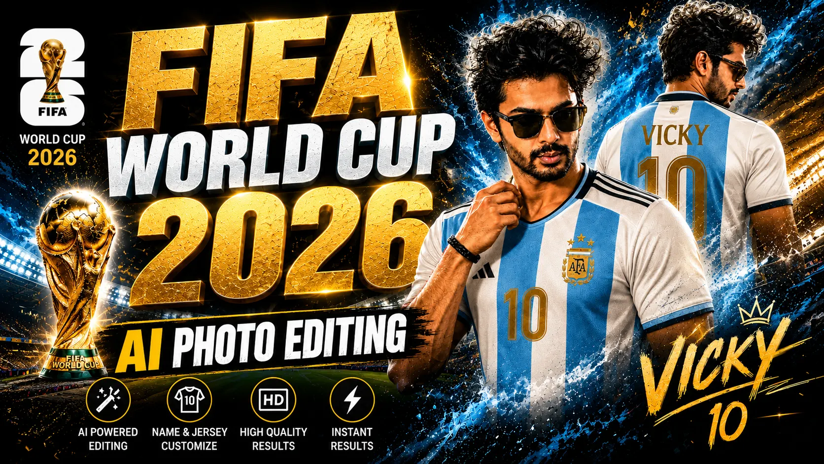 FIFA World Cup 2026 AI Photo Editing Prompt for Football Fans
