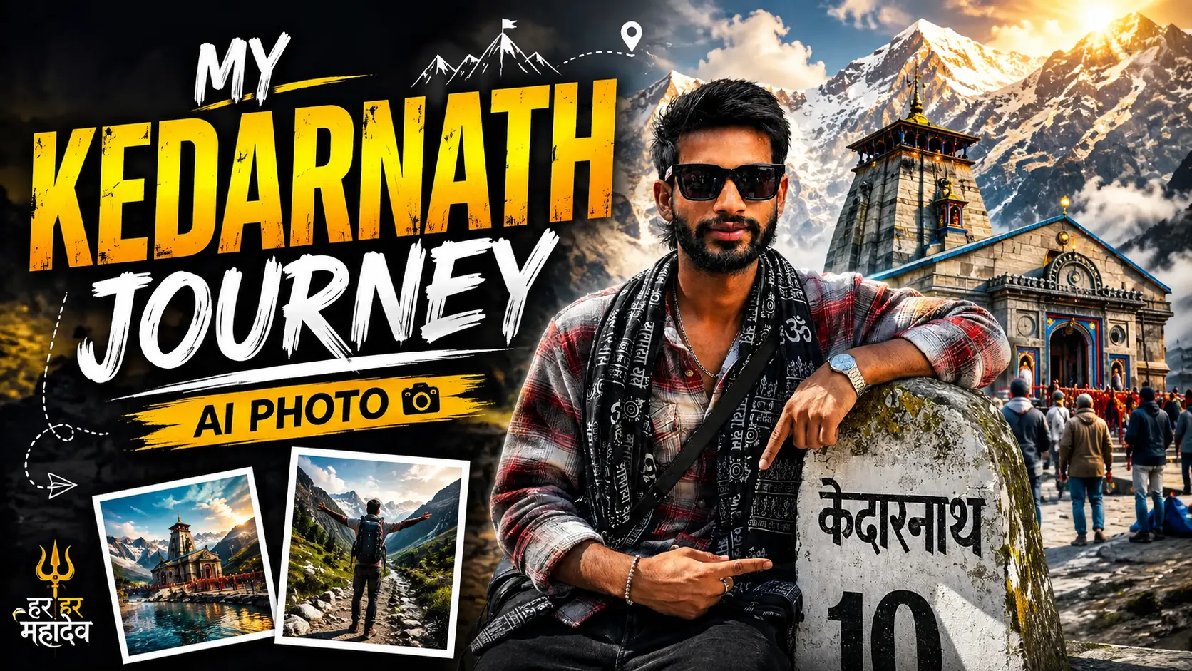 How to Create Realistic Kedarnath Trip Photos Using ChatGPT & Google Gemini