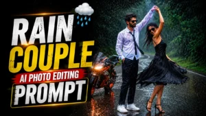 Rain Couple AI Photo Editing Prompt
