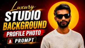 Luxury Editorial Studio Profile Photo AI Prompt