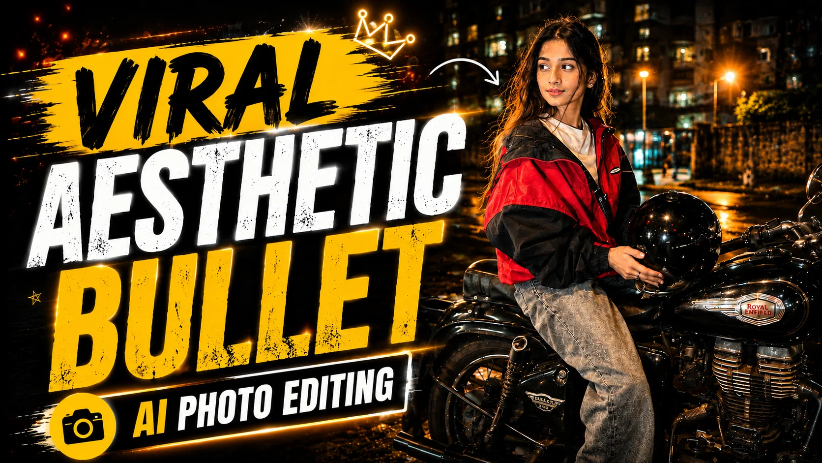 Viral Aesthetic Bullet AI Photo Editing Prompt for Girls & Boys