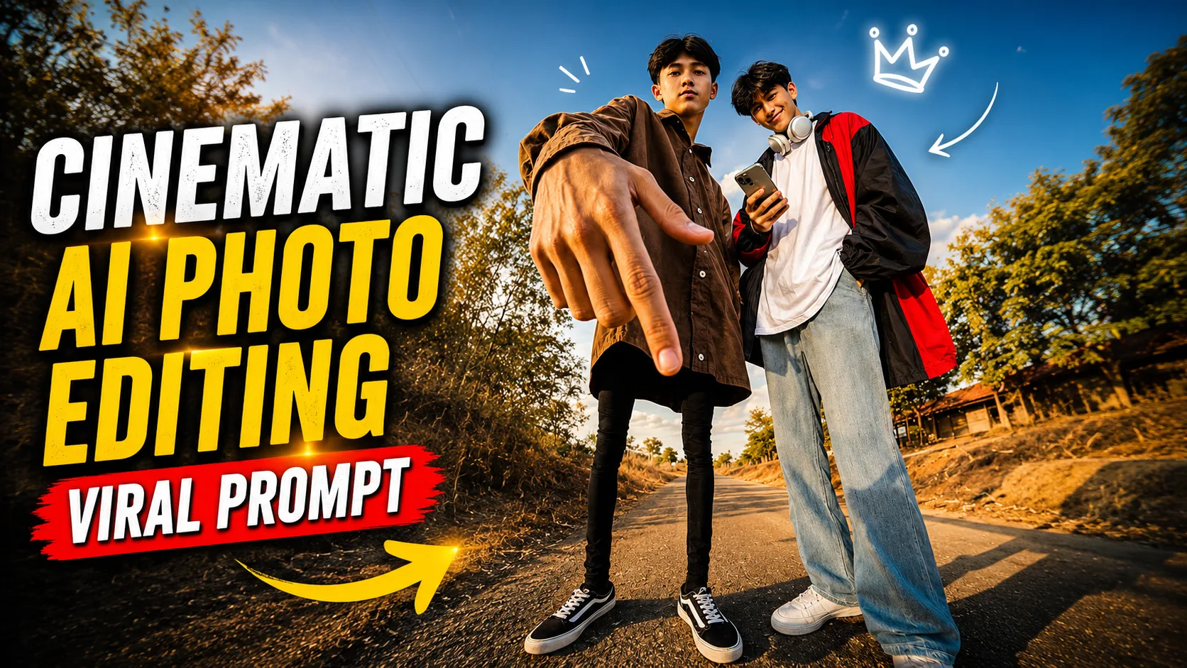 Big Hand & Big Shirt AI Photo Editing Prompt