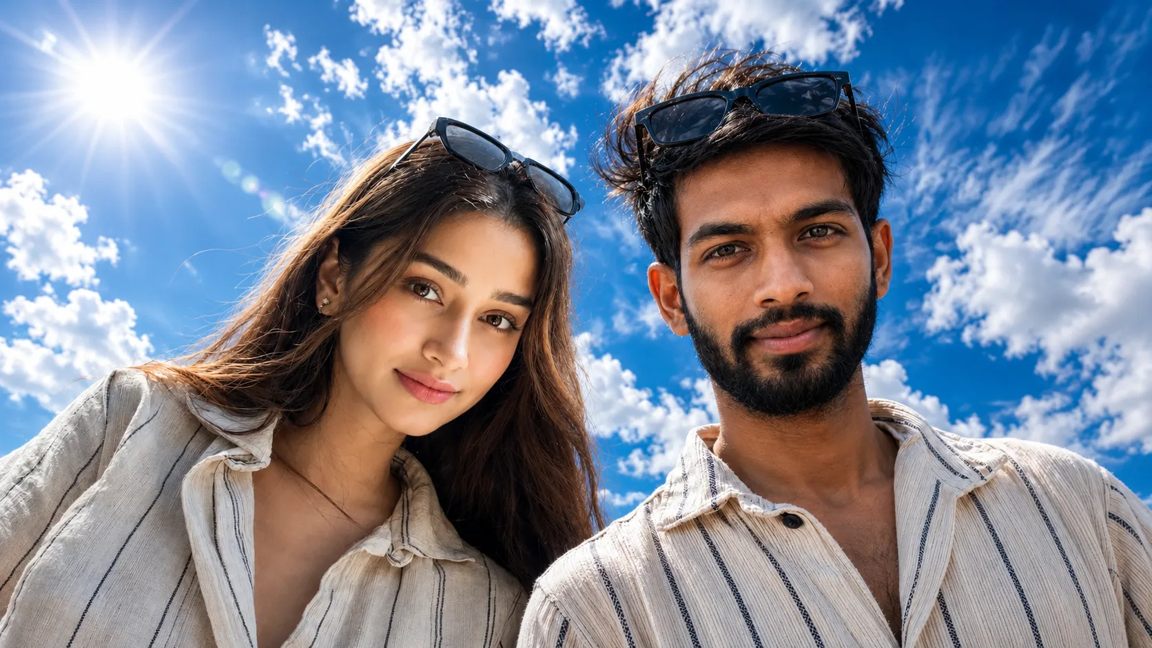 Blue Sky Selfie AI Prompt