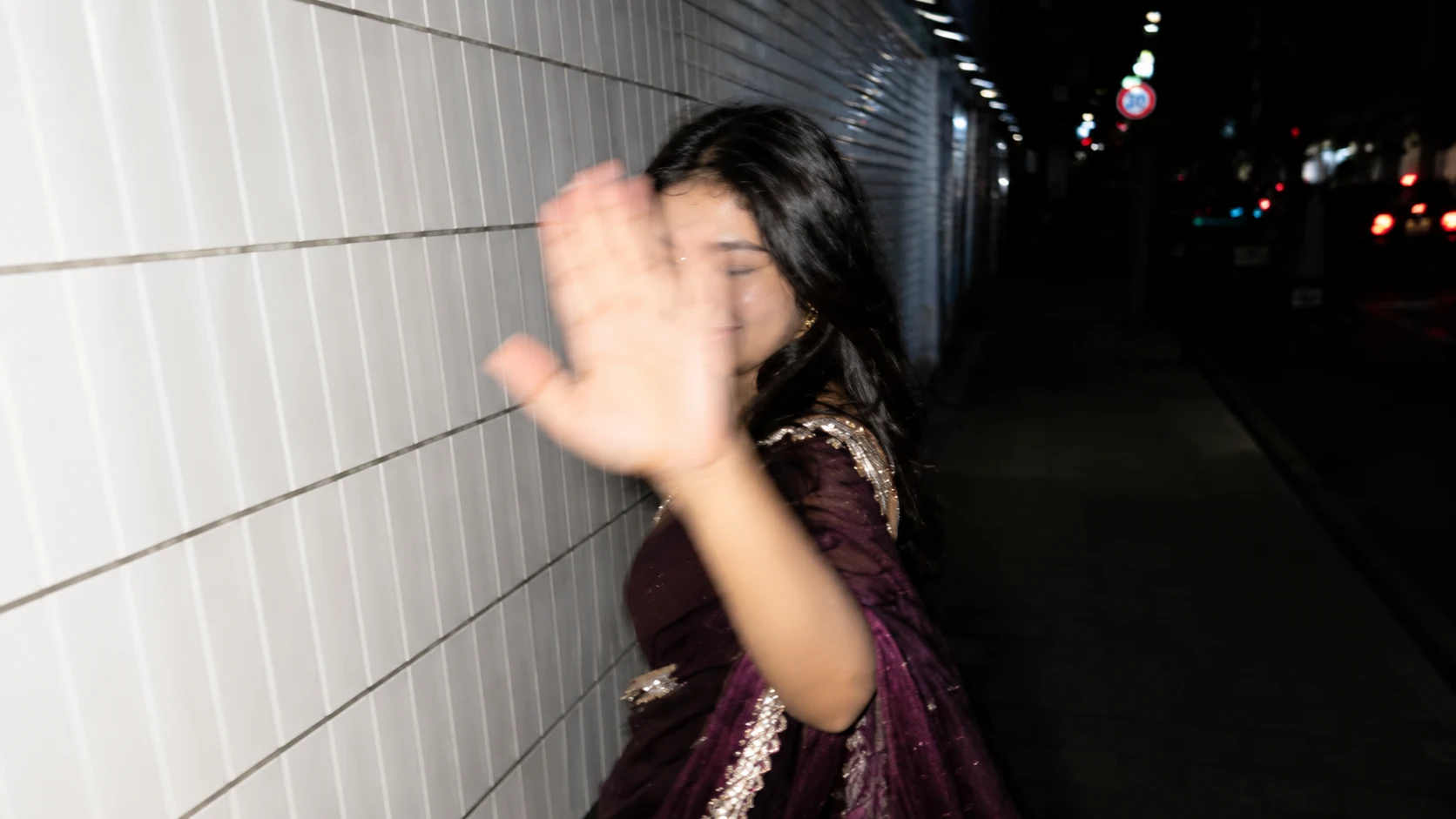 Candid Night Flash AI Photo Prompt