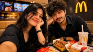 McDonald's Couple Selfie AI Prompt