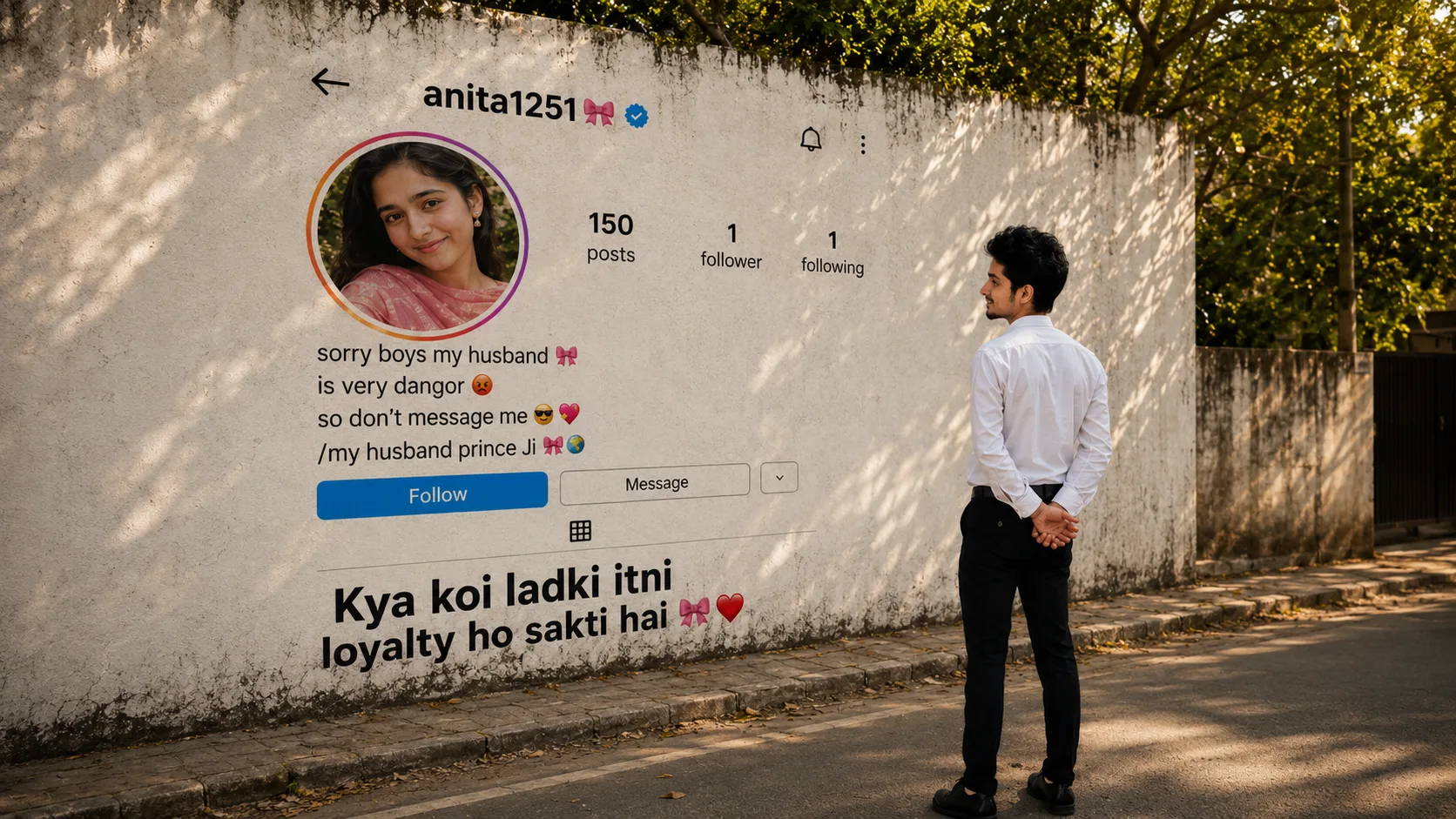 Instagram Profile Wall AI Prompt