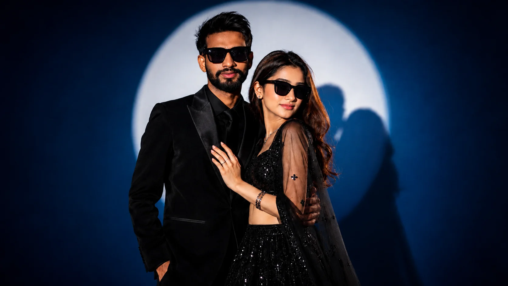 Luxury Black Couple Portrait AI Prompt