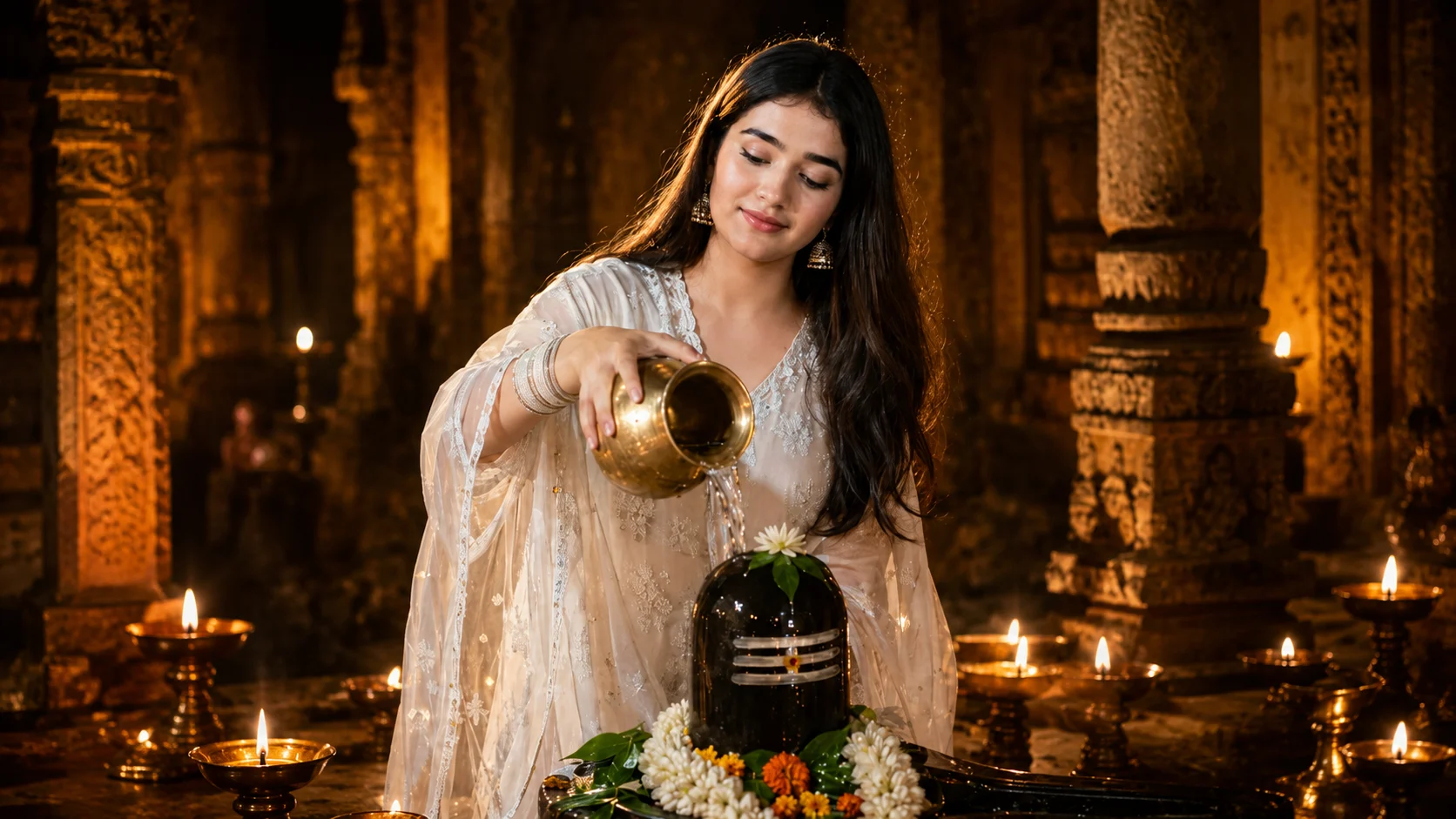 Mahadev Ji Jal Abhishek AI Photo Prompt