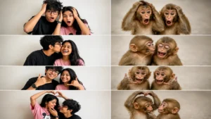 Monkey Couple AI Prompt