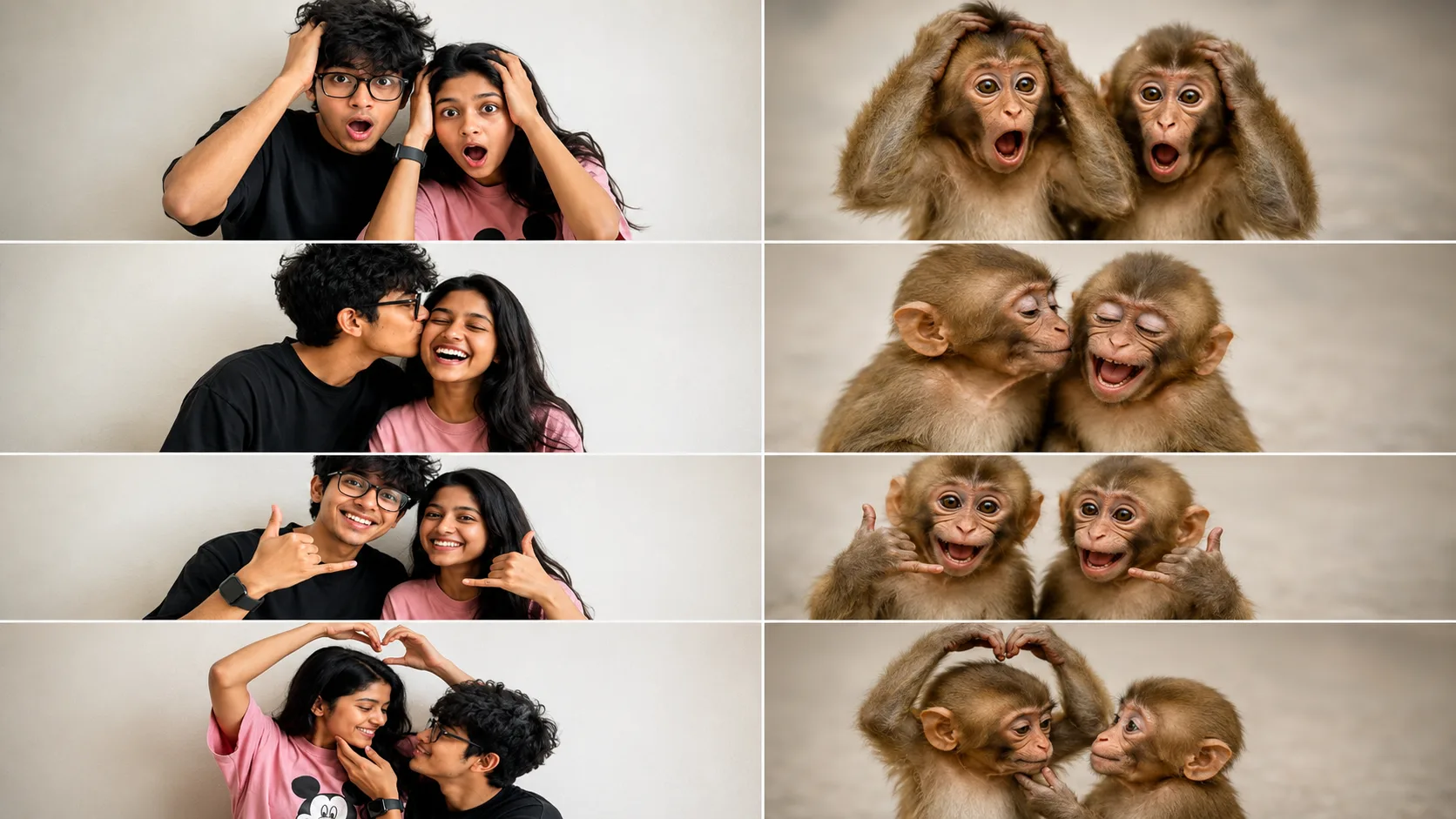 Monkey Couple AI Prompt