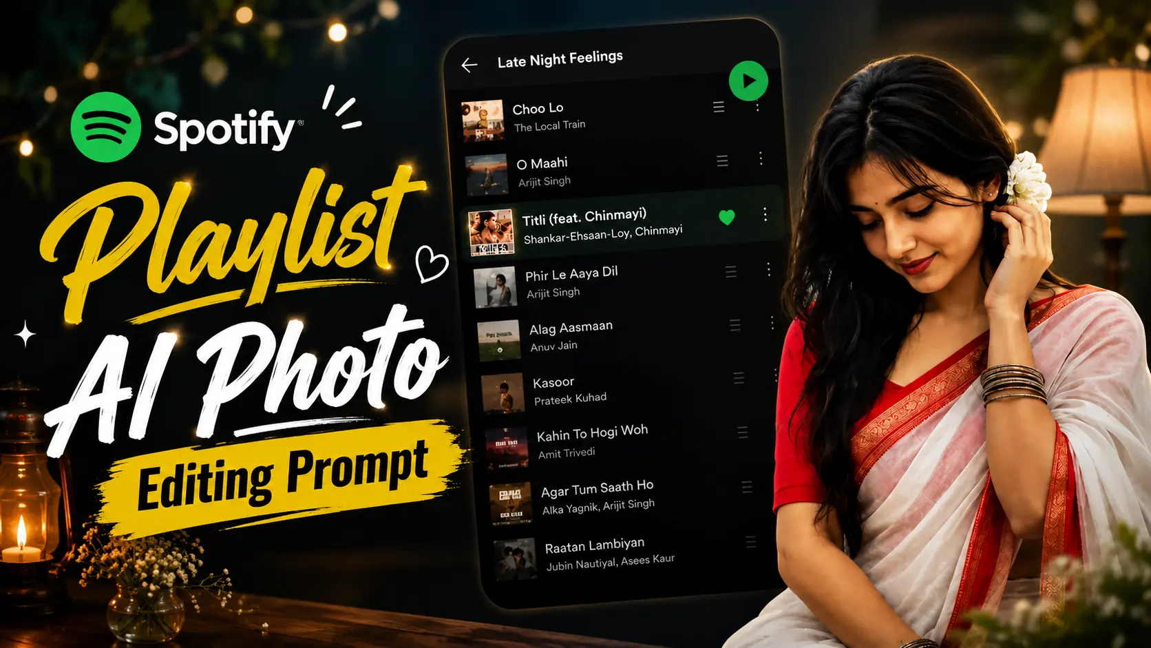 Spotify Playlist AI Photo Editing Prompt
