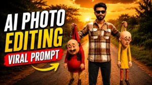 Viral Motu Patlu Carry Trend AI Photo Editing Prompt