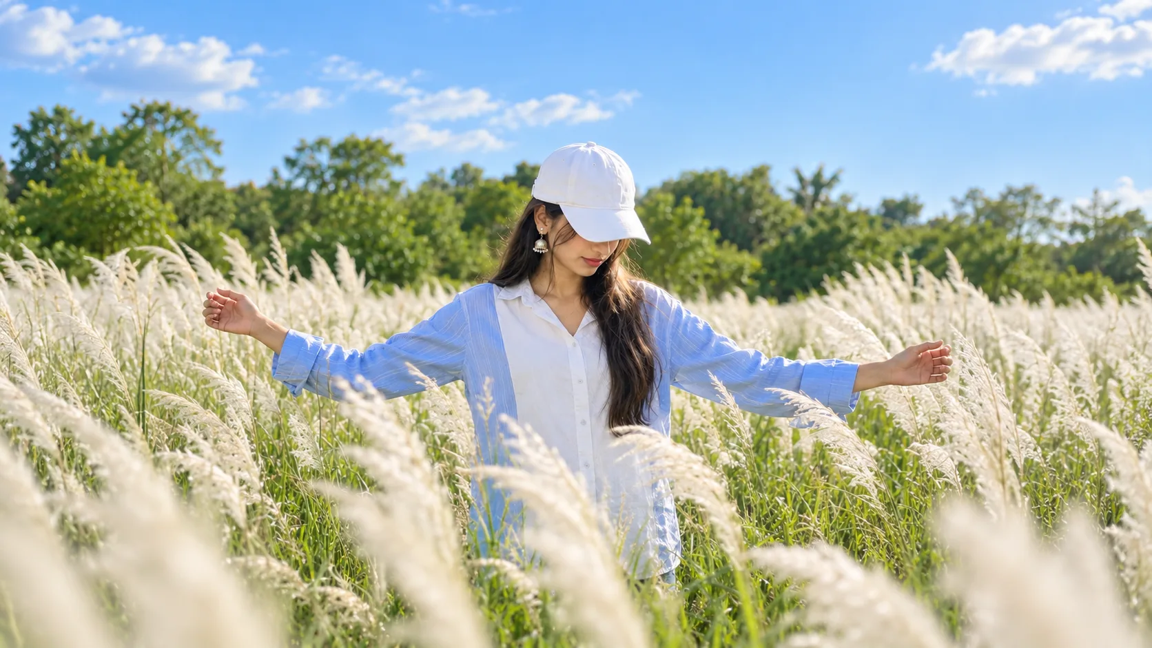 How to Create a Realistic Photo in a Grass Field Using AI